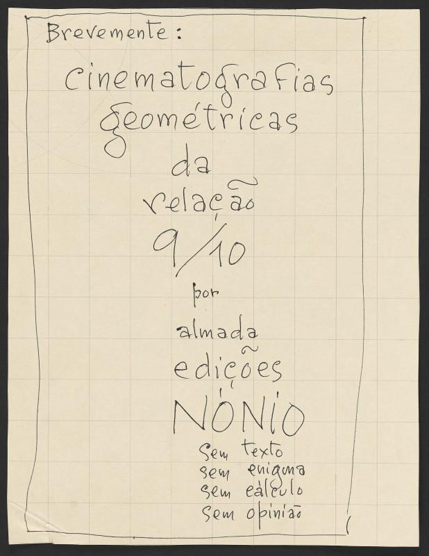 “Brevemente: cinematografias geométricas da relação 9/10” “Brevemente: cinematografias geométricas da relação 9/10”