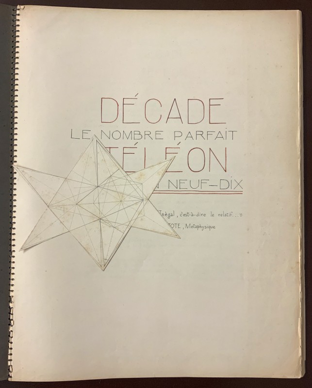 DÉCADE LE NOMBRE PARFAIT TÉLÉON RELATION NEUF-DIX
