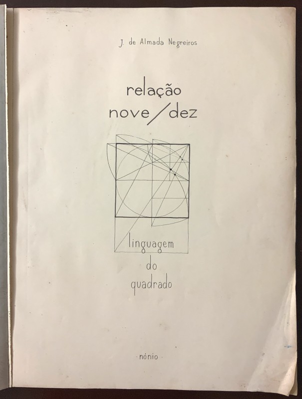 relação nove / dez
linguagem do quadrado
