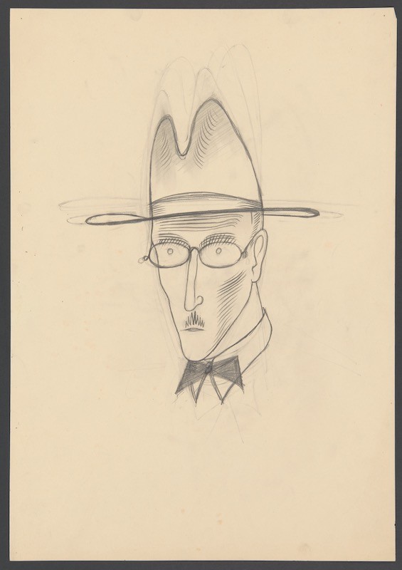 Estudo para o retrato de Fernando Pessoa