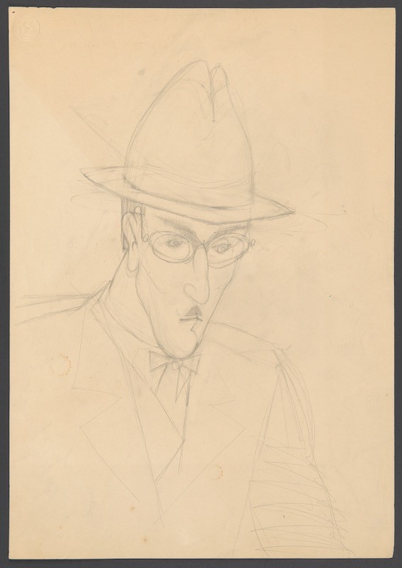 Estudos para o retrato de Fernando Pessoa