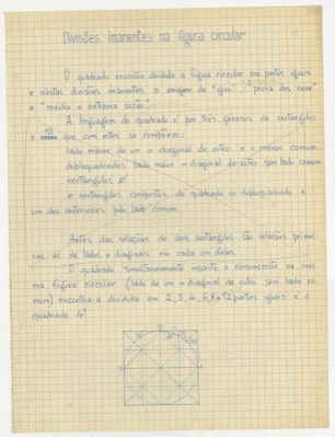 Divisões ímanentes na figura circular