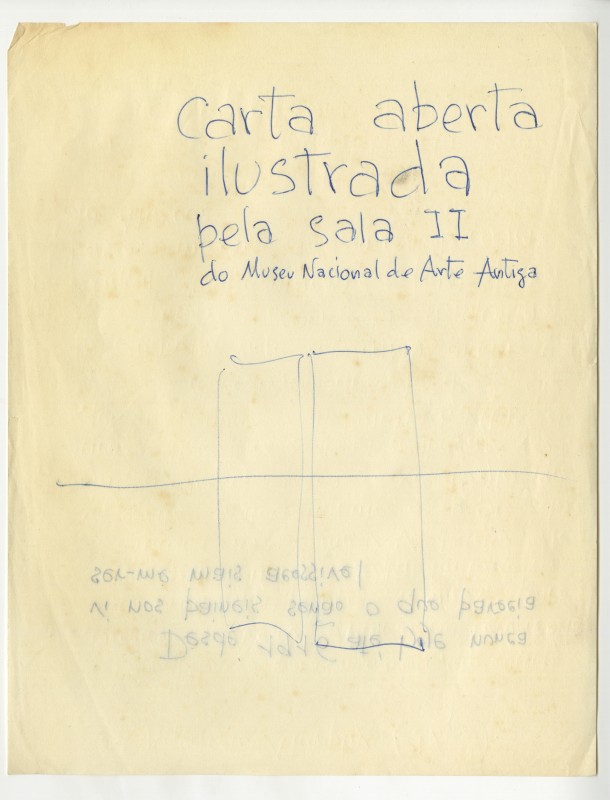 carta aberta ilustrada pela sala II
do Museu Nacional de Arte Antiga