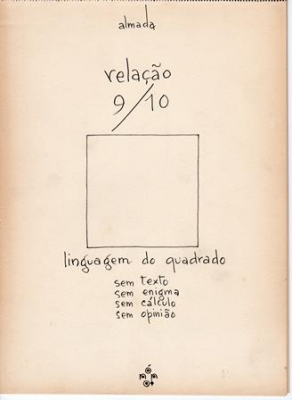 relação 9,10 linguagem do quadrado sem texto sem enigma sem cálculo sem opinião