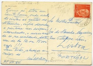 Postal de José Cortez a José de Almada Negreiros