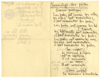 Numérotage des Foules Numérotage des Foules