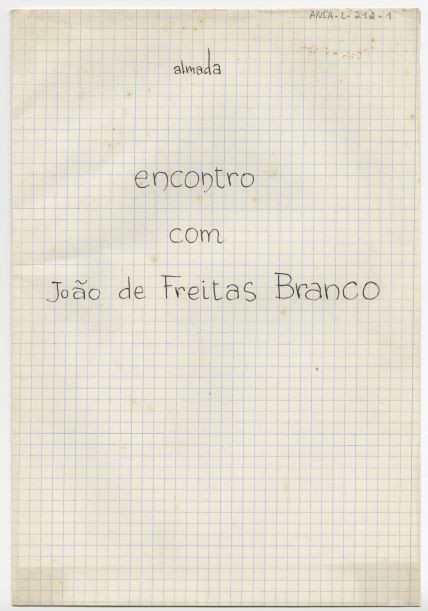 Encontro com João de Freitas Branco