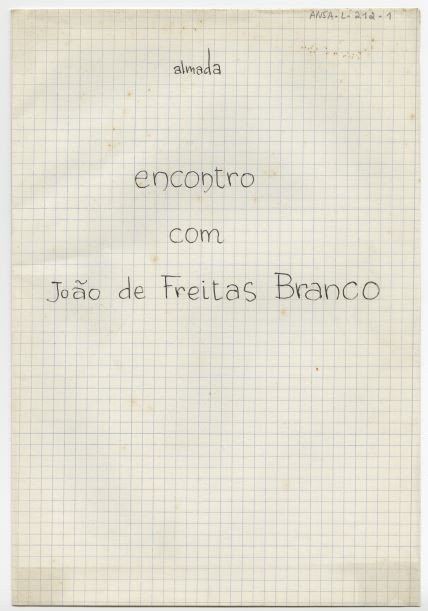 Encontro com João de Freitas Branco Encontro com João de Freitas Branco