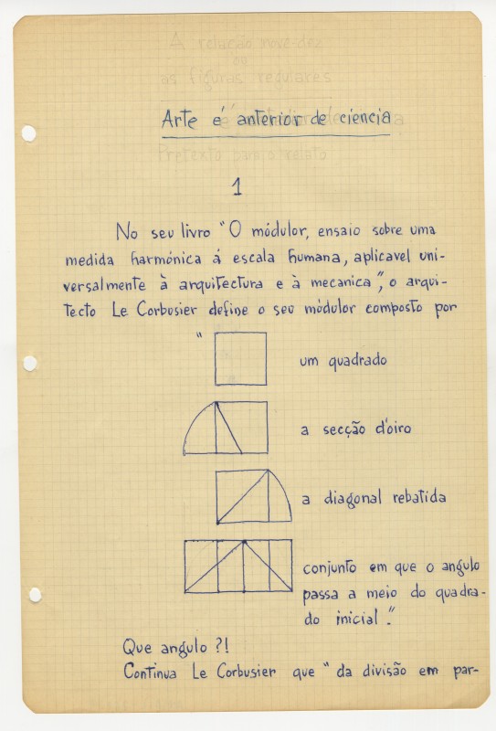 Arte é Anterior de Ciência