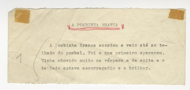 A Pombinha Branca A Pombinha Branca