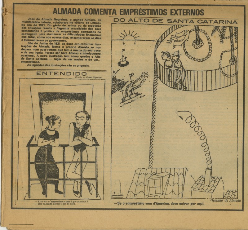 Almada comenta empréstimos externos.