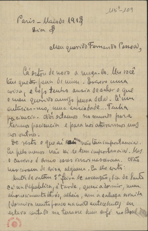 Carta a Fernando Pessoa