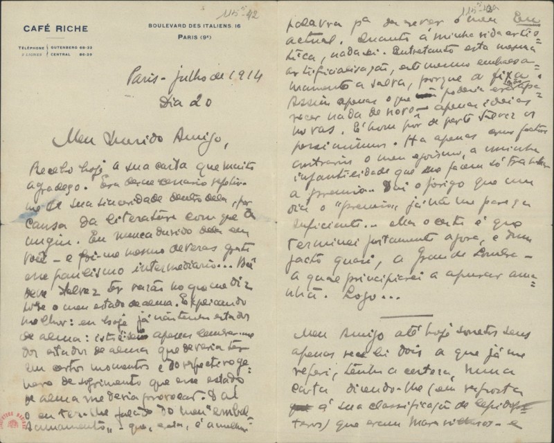 Carta a Fernando Pessoa