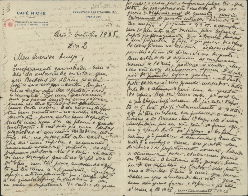 Carta a Fernando Pessoa