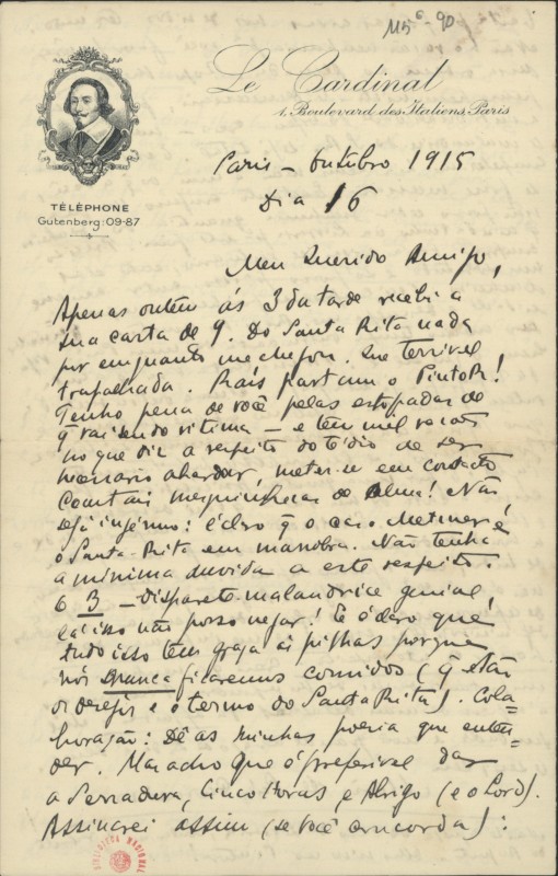 Carta a Fernando Pessoa