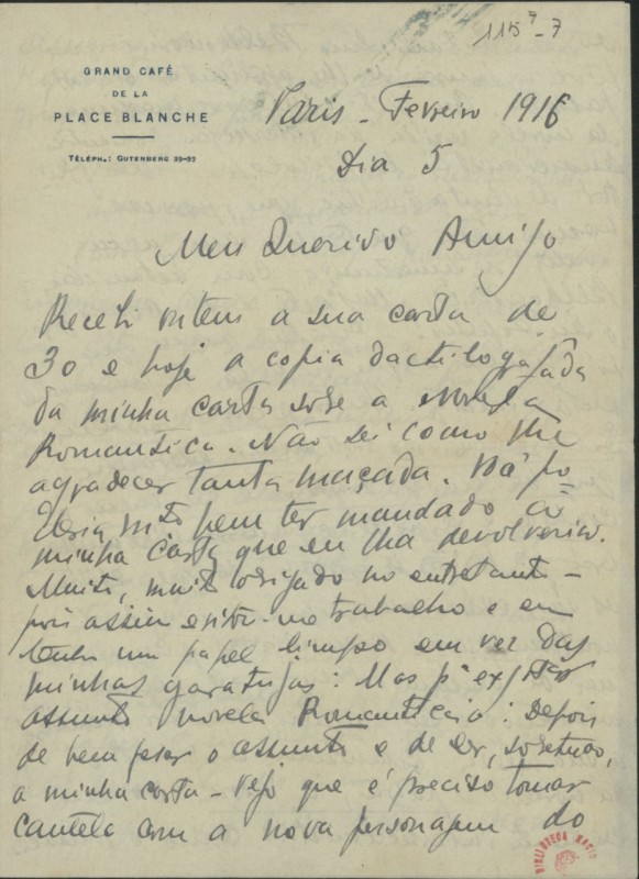 Carta a Fernando Pessoa