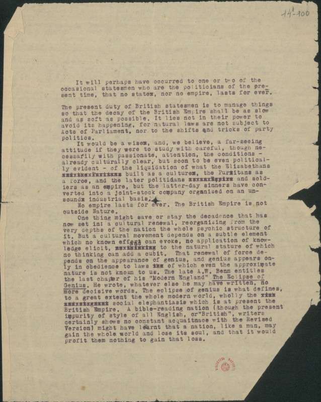 BNP/E3, 14-1 – 100