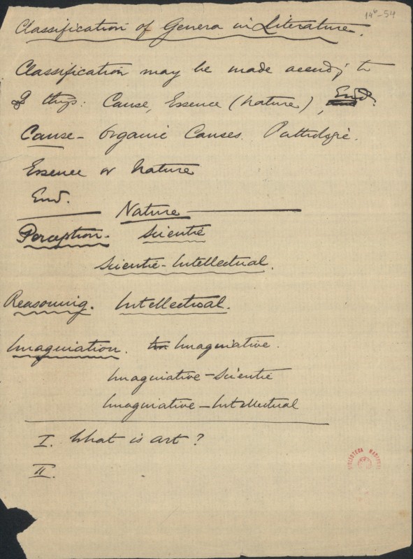 Classification of Genera in Literature