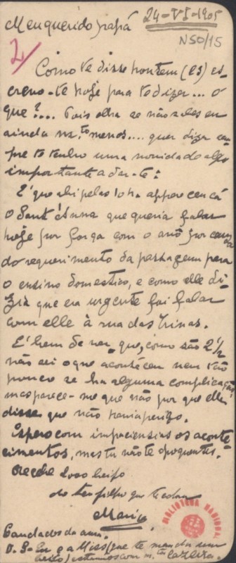 Carta a Carlos de Sá-Carneiro