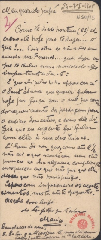 Carta a Carlos de Sá-Carneiro