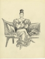 Figura feminina sentada