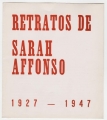 Retratos de Sara Affonso , 1927-1947