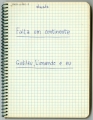 Caderno com desenhos e vários manuscritos 