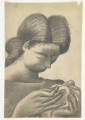 Mulher   a coser - Estudo para os frescos da Gare Marítima de Alcântara , n.d; n.a