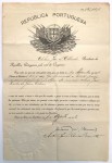 Carta de patente do posto de tenente