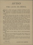 Aviso por Causa da Moral