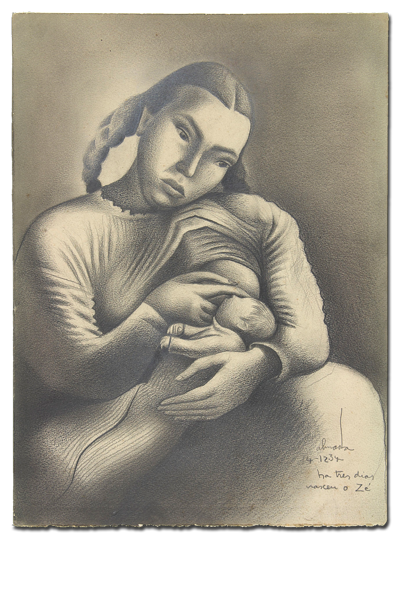 Negreiros, Almada, 1893-1970 Sarah Affonso e o filho. 1934