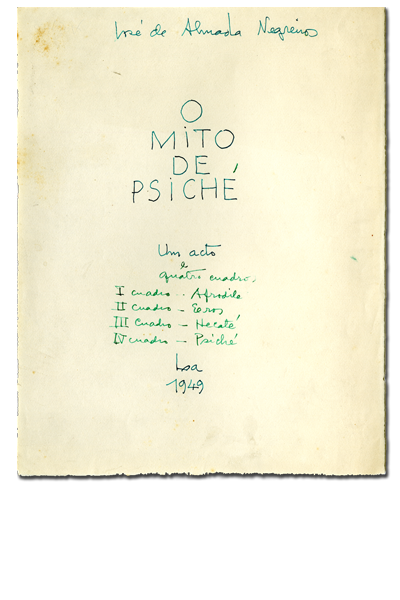  	Negreiros, Almada, 1893-1970 O mito de Psiché. 1949