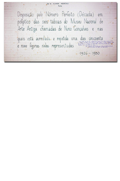 Negreiros, Almada, 1893-1970 Disposição pelo Número Perfeito (Década). [1950]